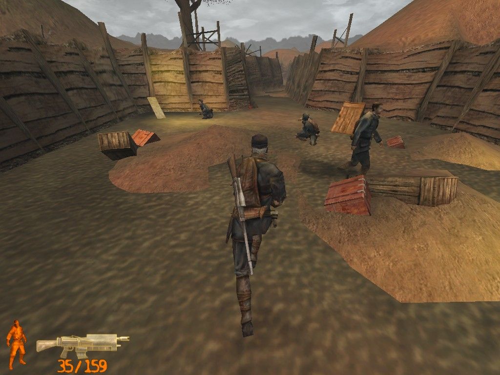 Iron Storm (Windows) screenshot: Your men lost all their equipment due to a flood
