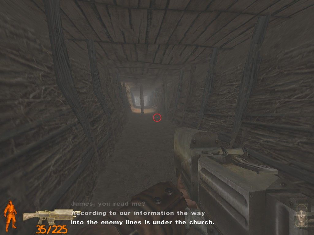Iron Storm (Windows) screenshot: There's a lot of dust in these tunnels