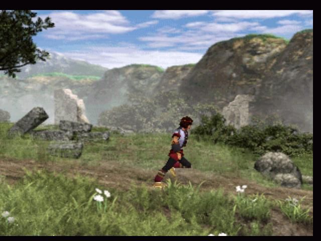 Jade Cocoon: Story of the Tamamayu (PlayStation) screenshot: Outside