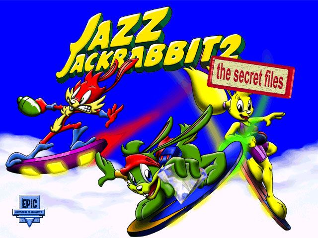 Jazz Jackrabbit 2: The Secret Files (Windows) screenshot: Title Screen