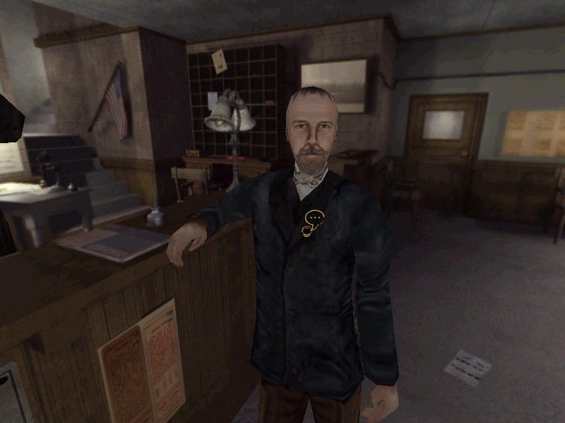 Jack the Ripper (Windows) screenshot: The Police Chief is sometimes not very helpful.
