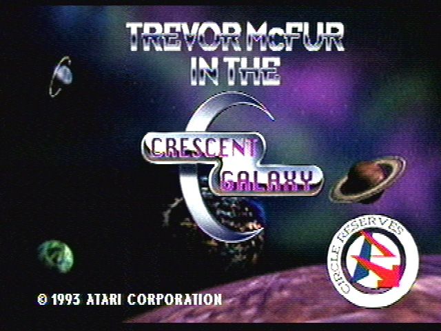 Trevor McFur in the Crescent Galaxy (Jaguar) screenshot: title screen