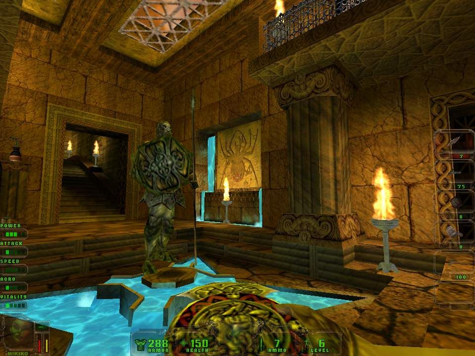 John Romero's Daikatana (Windows) screenshot: Episode 2 Acroplis area - Just admiring the graphics :)