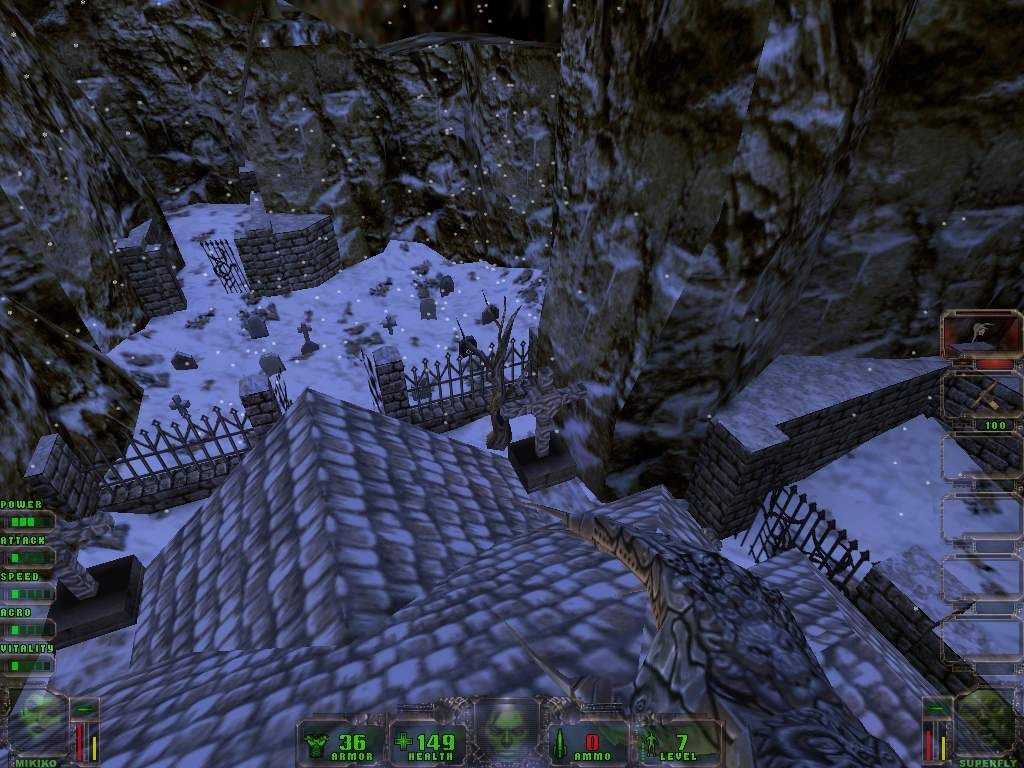 John Romero's Daikatana (Windows) screenshot: Episode 3, Graveyard