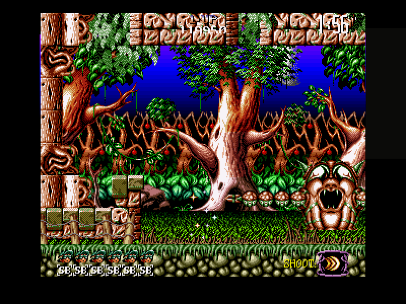 Jim Power in "Mutant Planet" (Amiga) screenshot: Halfway Boss