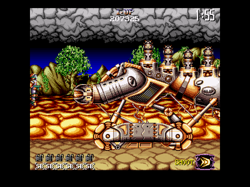 Jim Power in "Mutant Planet" (Amiga) screenshot: Boss