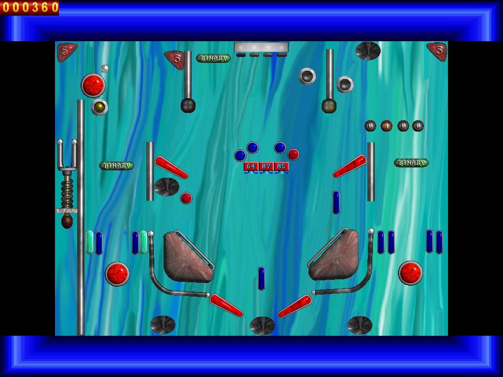 The 'Jongg CD! (Windows) screenshot: Pinball - a pretty poor pinball game.
