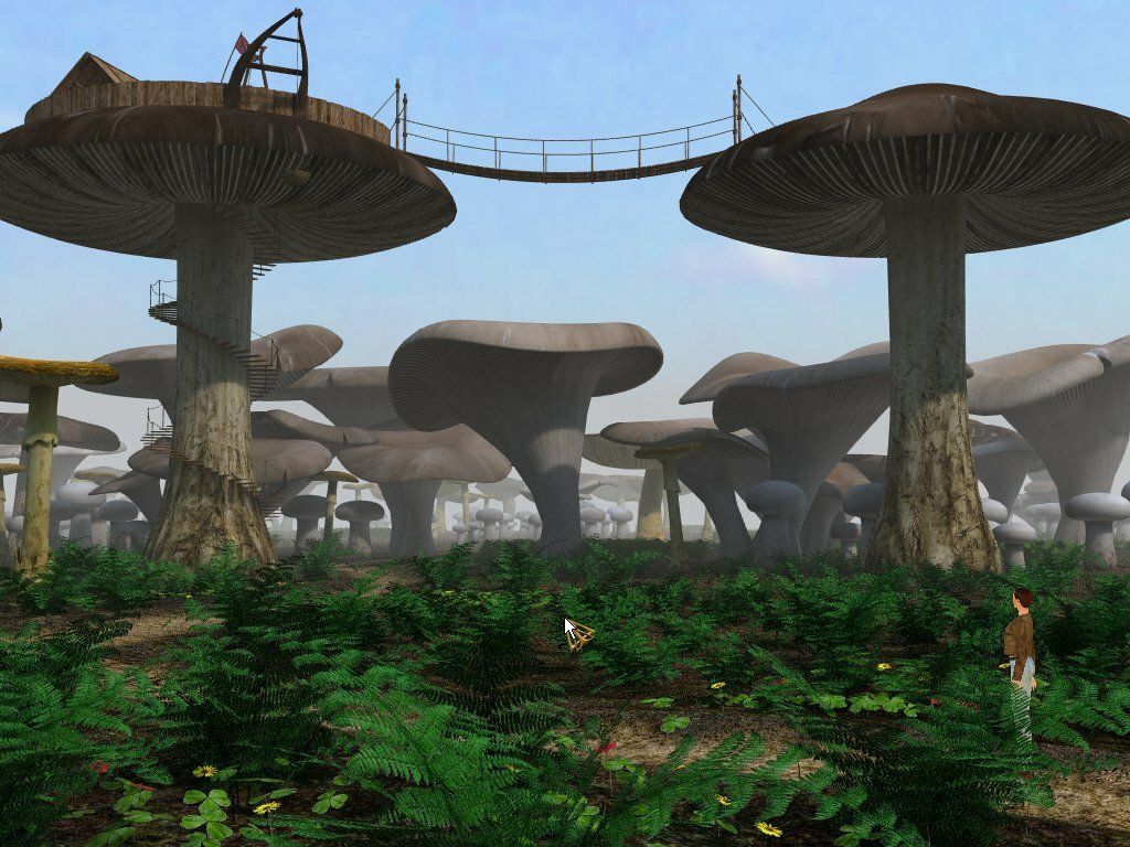 Journey to the Center of the Earth (Windows) screenshot: These mushrooms are not for eating!