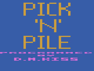 Pick 'n Pile (Atari 2600) screenshot: Title screen