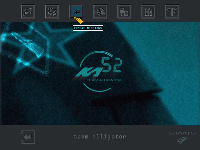 Ka-52 Team Alligator (Windows) screenshot: Main menu