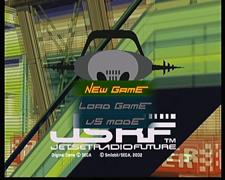 JSRF: Jet Set Radio Future (Xbox) screenshot: Main Menu
