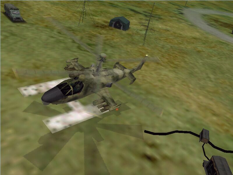 Ka-52 Team Alligator (Windows) screenshot: Coming home...all in a day's work