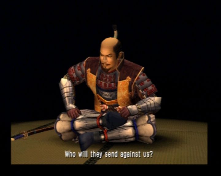 Kessen (PlayStation 2) screenshot: Before every battle, you get to know your allies and foes, and choose your strategy.