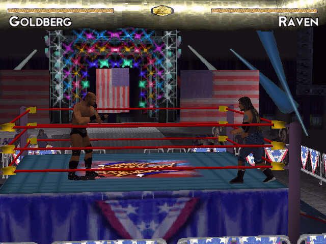WCW Nitro (Windows) screenshot: Goldberg in action