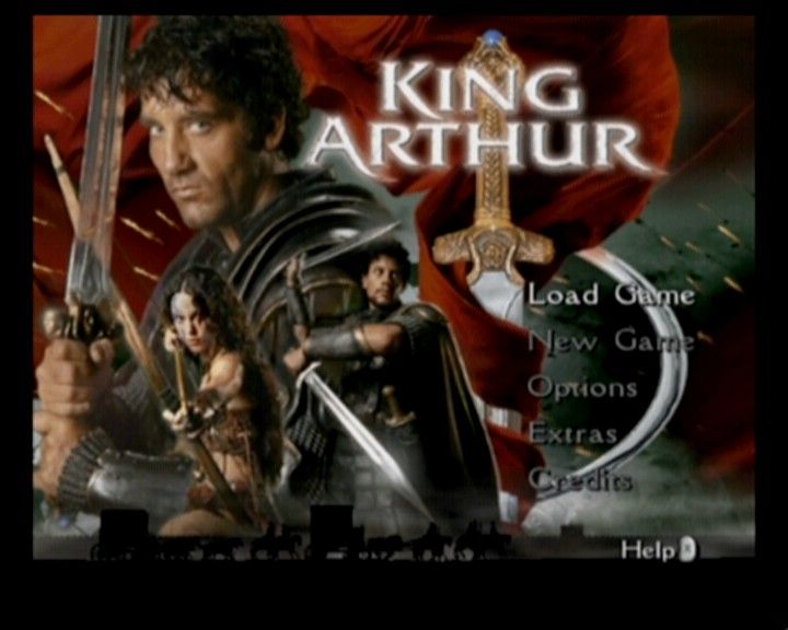 King Arthur (GameCube) screenshot: Main Title/Main Menu