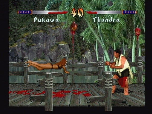 Kasumi Ninja (Jaguar) screenshot: Pakawa vs. Thundra