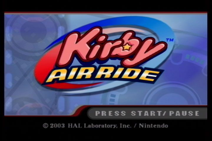 Kirby Air Ride (GameCube) screenshot: Title Screen