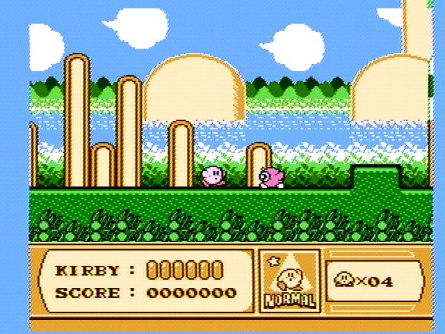 Kirby's Adventure (NES) screenshot: Starting a new game