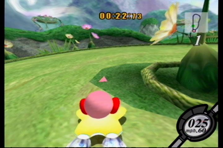 Kirby Air Ride (GameCube) screenshot: Air Ride: Fantasy Meadows