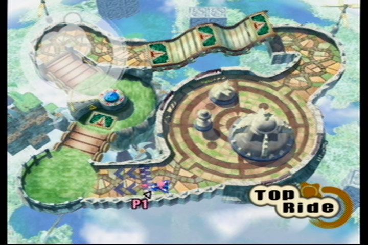 Kirby Air Ride (GameCube) screenshot: Top Ride: Sky