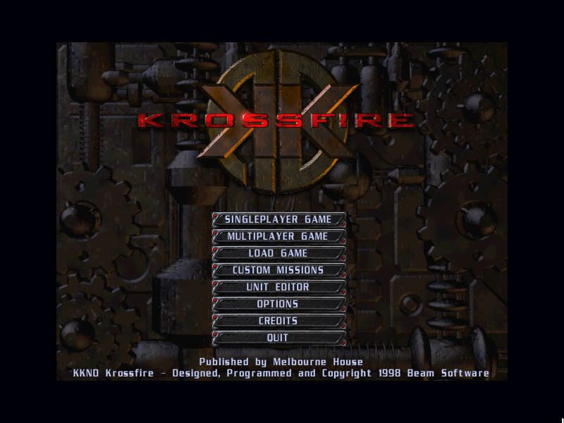 KKND2: Krossfire (Windows) screenshot: Main menu.