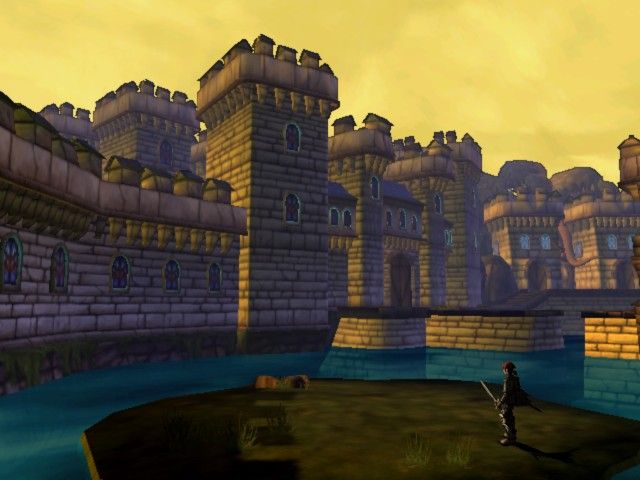 Knight's Apprentice: Memorick's Adventures (Xbox) screenshot: City of Camelot