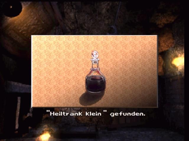 Koudelka (PlayStation) screenshot: Finding an item