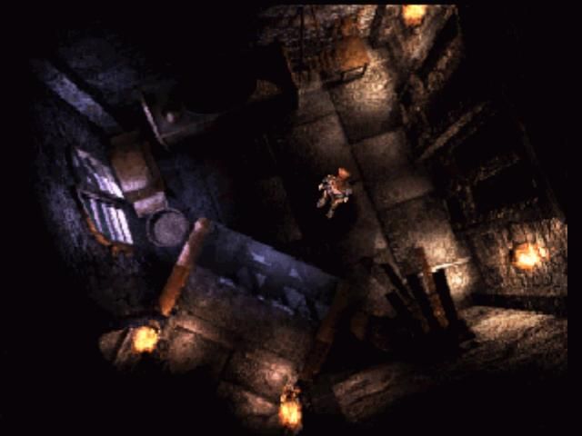 Koudelka (PlayStation) screenshot: Top-down view