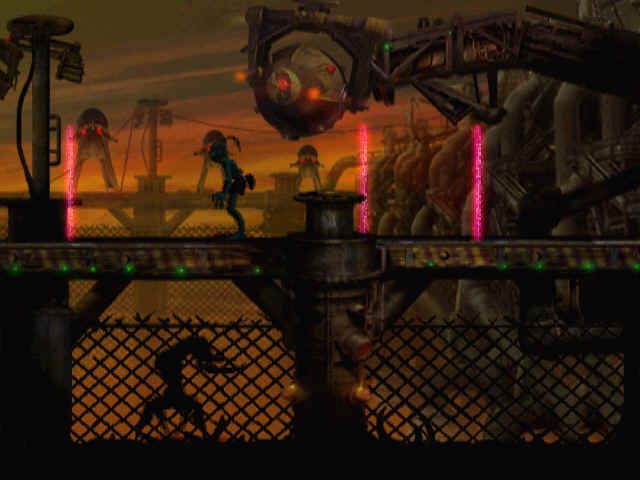 Oddworld: Abe's Oddysee (Windows) screenshot: Escaping Rupture Farms