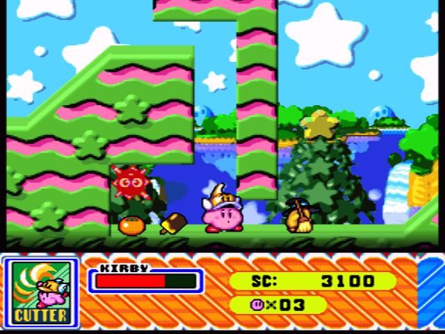 Kirby Super Star (SNES) screenshot: Wow, Kirby is more powerful now!