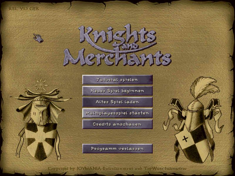 Knights and Merchants: The Shattered Kingdom (Windows) screenshot: Title screen