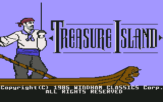 Treasure Island (Commodore 64) screenshot: Treasure Island.