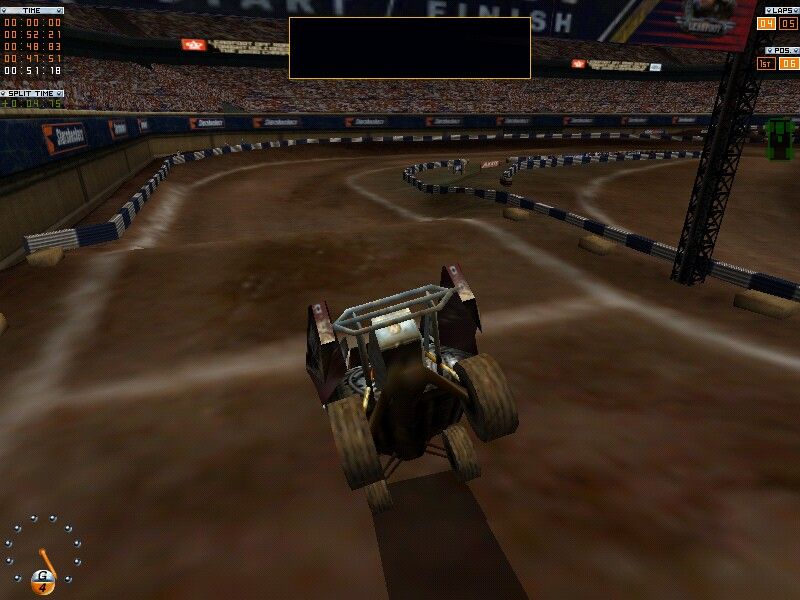 Leadfoot: Stadium Off-Road Racing (Windows) screenshot: Bad landing