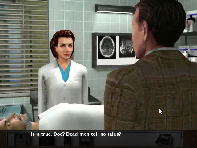 Law & Order II: Double or Nothing (Windows) screenshot: In the morgue with the coroner