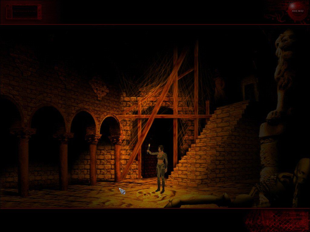Legacy: Dark Shadows (Windows) screenshot: She must go inside the creepy catacombs