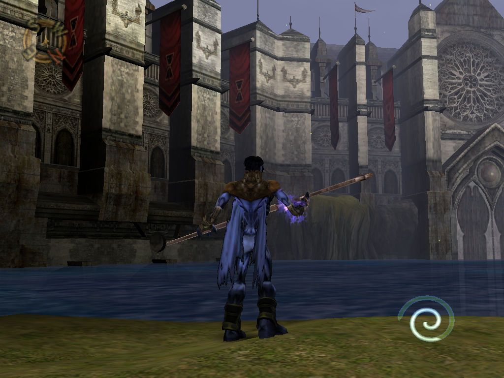 Legacy of Kain: Soul Reaver 2 (Windows) screenshot: In fornt of the castle