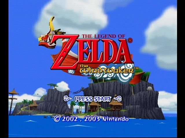 The Legend of Zelda: The Wind Waker (GameCube) screenshot: Title Screen