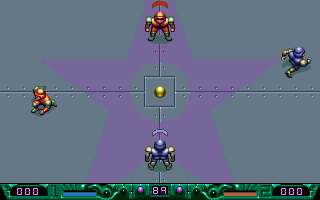 Speedball 2: Brutal Deluxe (Amiga CD32) screenshot: Kick off