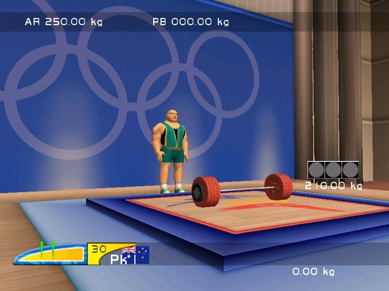 Sydney 2000 (Windows) screenshot: Weightlifting