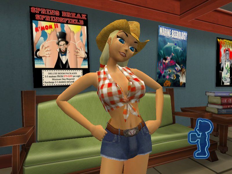 Leisure Suit Larry: Magna Cum Laude (Uncut and Uncensored!) (Windows) screenshot: Sally Arguing