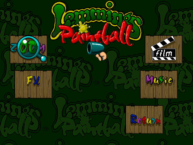 Lemmings Paintball (Windows) screenshot: Options