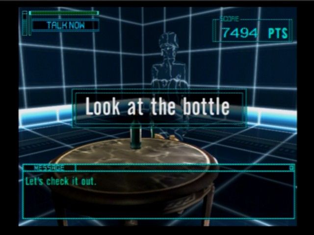 Lifeline (PlayStation 2) screenshot: Learning how to give verbal commands to your character in search mode