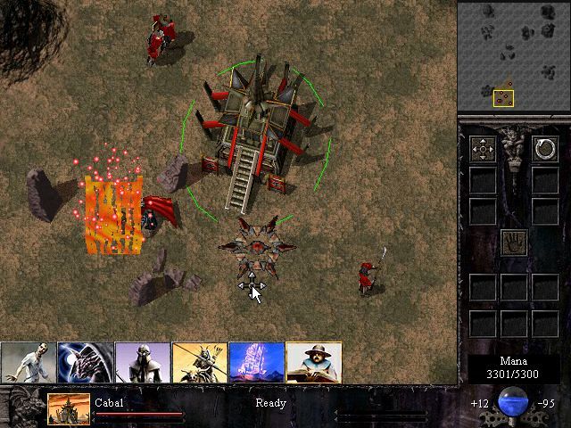 Total Annihilation: Kingdoms (Windows) screenshot: The barracks begin to being out warriors