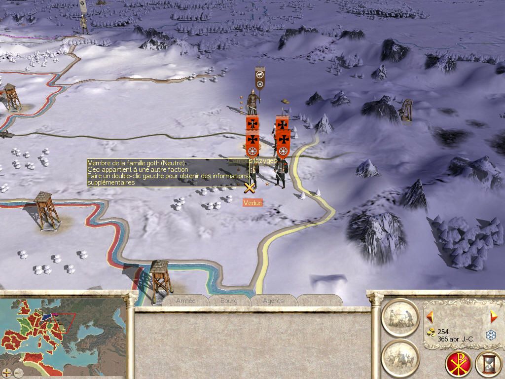 Rome: Total War - Barbarian Invasion (Windows) screenshot: The Goth hordes