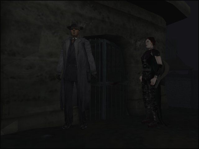 Nocturne (Windows) screenshot: you and your partner Svetlana (half vampire)