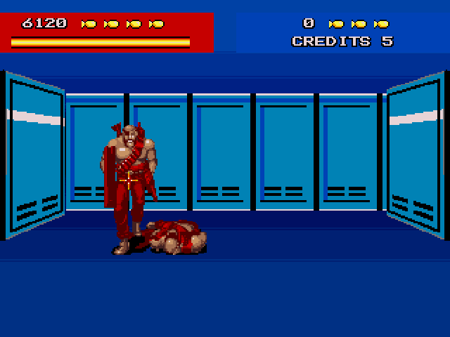 Line of Fire (Amiga) screenshot: One down, one to go