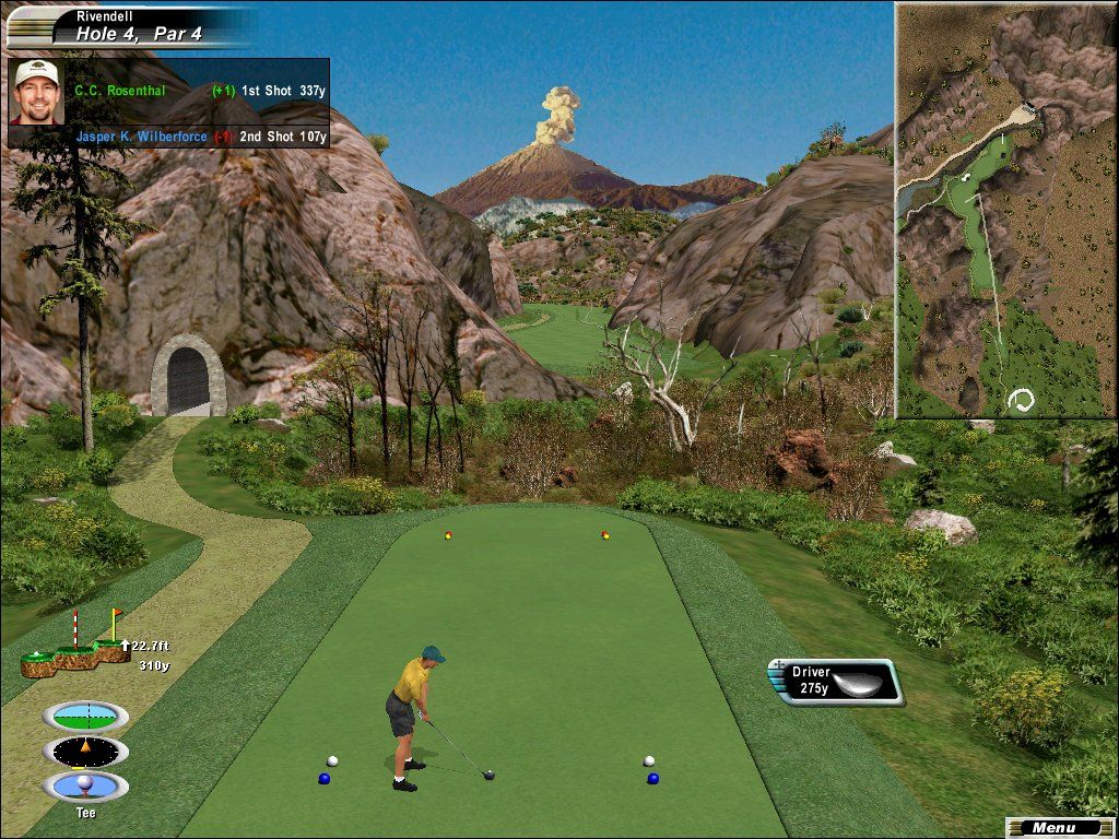 Links 2003 (Windows) screenshot: The course designer software allows for some pretty impressive scenery.