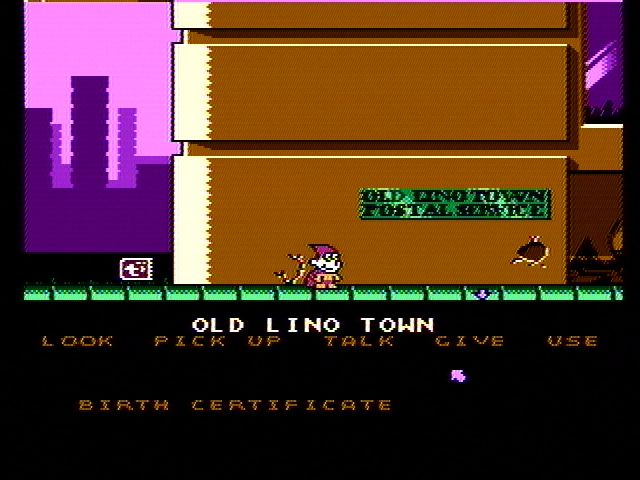 Cosmic Spacehead (NES) screenshot: Start out in your hometown