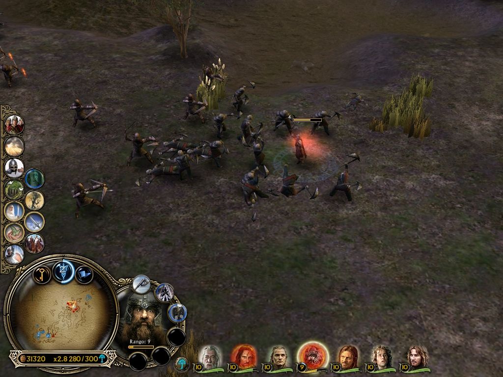 The Lord of the Rings: The Battle for Middle-earth (Windows) screenshot: Gimli against the world