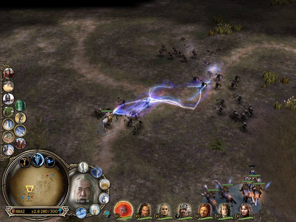 The Lord of the Rings: The Battle for Middle-earth (Windows) screenshot: The magic of Gandalf